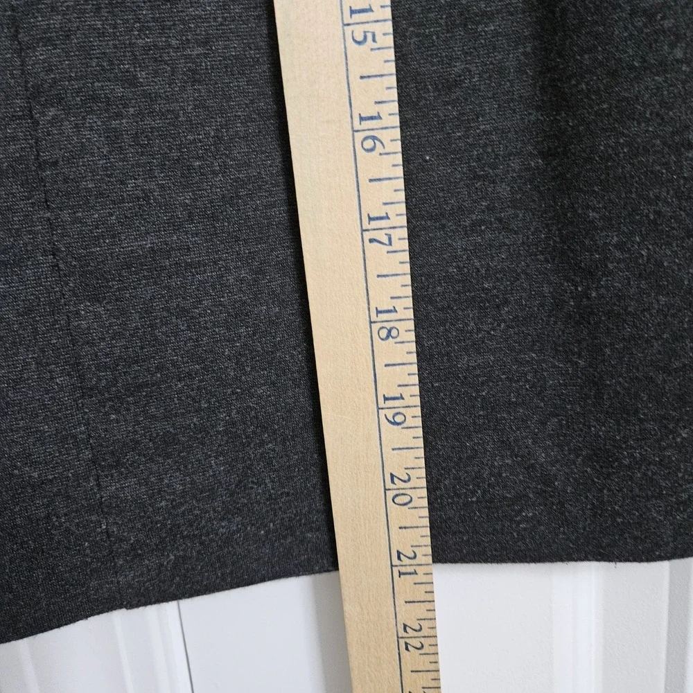 Michael Kors Skirt Women 8 Grey Pencil Zipper Detail Stretch Ponte Professional